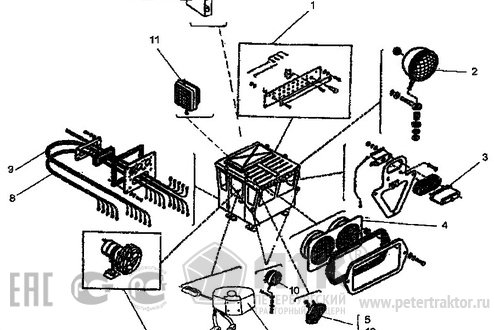 Электрооборудование кабины 702МБ-01.37.99.000